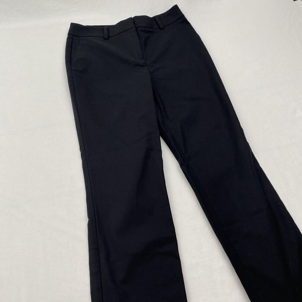 Boden Trouser Pants Womens 2R Black Straight Leg Cotton Blend Stretch Career - Picture 2 of 12